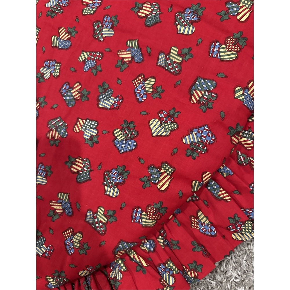 Tree Skirt‎ Ruffle Reversible Angels/hearts - Picture 7 of 10